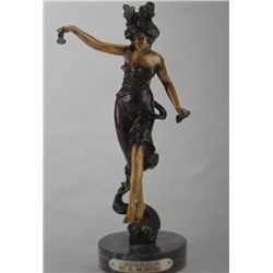 "Castanuelia" Bronze Sculpture - A. Moreau