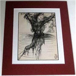 Rare Antique 1944 Dali Lithograph