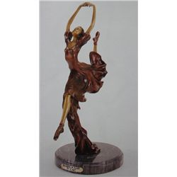 "Ballerina In Flight" Bronze Sculpture Inspired - Icart