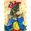 Image 1 : Picasso "Seated Woman With Red And Blue Hat"