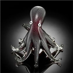 Gray Art Glass Octopus