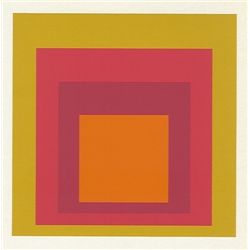 Albers Silkscreen  Homage To The Square  1977