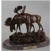 Image 1 : "Moose" Bronze Sculpture - Barye