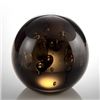 Image 1 : Art Glass Dark Gray Bubble Sphere 3" Dia