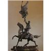 "Buffalo Signal" Bronze Sculpture - Remington