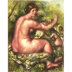 Renoir  "Femme Essuyant" Etching