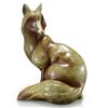 Image 1 : Sitting Fox Bronze Sculpture