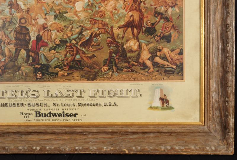 Anheuser Busch Custer S Last Fight Lithograph