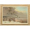 Image 1 : W.R. Thrasher Canada Geese Oil Painting