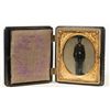 Image 1 : Civil War Soldier with Rifle Cased Tintype Photo