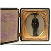 Image 2 : Civil War Soldier with Rifle Cased Tintype Photo