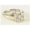 Image 2 : 14Kt White Gold Diamond Ring
