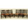 Image 1 : 6 Texas Hide Bottom Chairs