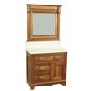 Image 1 : Small Marble Top Dresser With Mirror