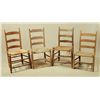 Image 1 : 4 Texas Hide Bottom Chairs