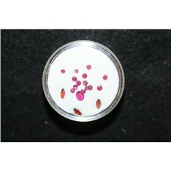 Loose Pink & Orange Stone, Lot of 18