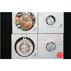 Religious Medallion, Lot of 4