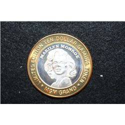 MGM Grand Limited Edition Two-Tone $10 Gaming Token "Marilyn Monroe", .999 Fine