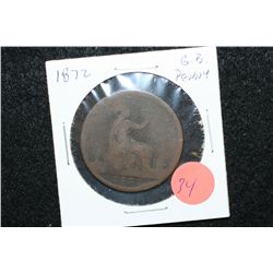 1872 Great Britain Penny