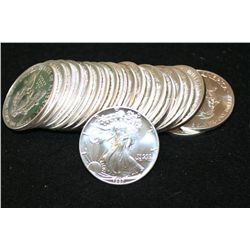 1987 Silver Eagle $1, Roll, Lot of 20