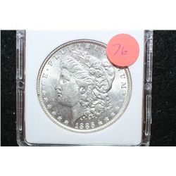1886 Silver Morgan $1, MCPCG Graded MS62