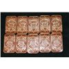 Image 2 : 2012 Copper Ingot, .999 Fine 1 Oz., Lot of 10