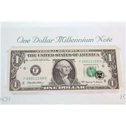 1999 US Federal Reserve Note $1, Atlanta GA Reserve, "Millennium Note"