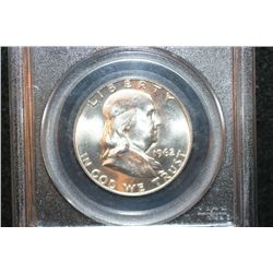 1962 Ben Franklin Half Dollar, PCGS Graded MS64