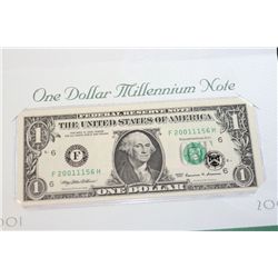 1999 US Federal Reserve Note $1, Atlanta GA Reserve, "Millennium Note"
