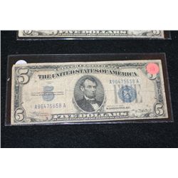 1934 US Silver Certificate $5, Blue Seal