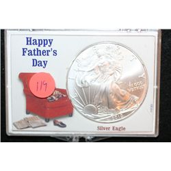 2010 Silver Eagle $1, "Happy Father's Day"