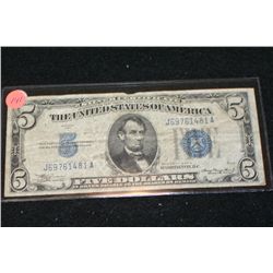 1934-A US Silver Certificate $5, Blue Seal