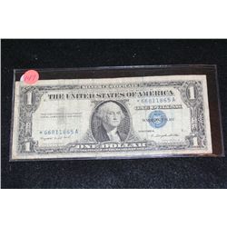 1957-A US Silver Certificate $1, Blue Seal, Star Note