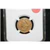 Image 1 : 1891-CC Liberty $5 Gold Coin, NGC Graded Fine Details Improperly Cleaned