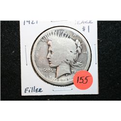 1921 Peace $1, Filler