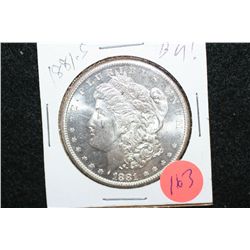 1881-S Silver Morgan $1, BU