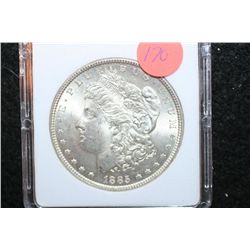 1885 Silver Morgan $1, MCPCG Graded MS60
