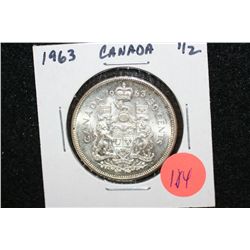 1963 Canada 50 Cents Foreign Coin