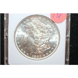 1883-O Silver Morgan $1, MCPCG Graded MS63