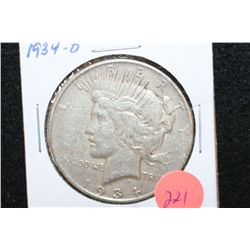 1934-O Peace $1