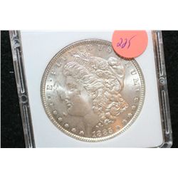 1885 Silver Morgan $1, MCPCG Graded MS63