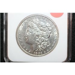 1883-S Silver Morgan $1, NGC Graded AU50