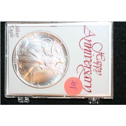 1992 Silver Eagle $1, "Happy Anniversary"