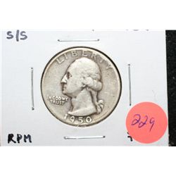 1950 Washington Quarter, S/S
