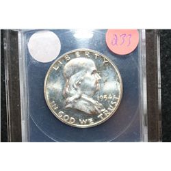1954 Ben Franklin Half Dollar, ANACS Graded PF64