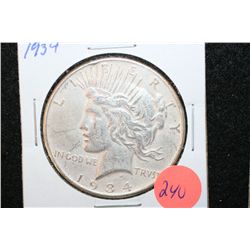 1934 Peace $1