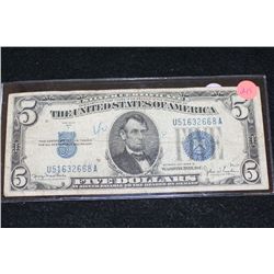 1934-D US Silver Certificate $5, Blue Seal