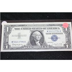 1957-B US Silver Certificate $1, Blue Seal