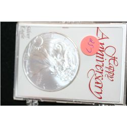 2010 Silver Eagle $1, "Happy Anniversary"