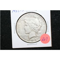 1935-S Peace $1